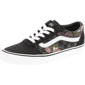 Vans Women’s Classic Slip On Platform Sneakers(Flowers Checks Black)