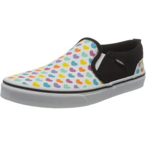 Vans Women’s Classic Slip On Platform Sneakers((Multicolor Hearts) Multi/White)