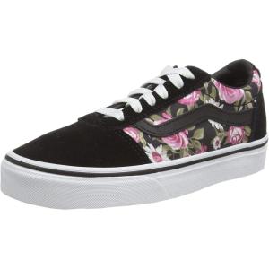 Vans Women’s Classic Slip On Platform Sneakers(Roses Black)