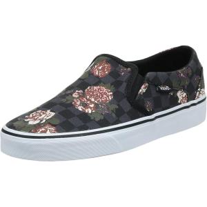 Vans Women’s Low-top Trainers Sneaker(Flowers Checks Black)