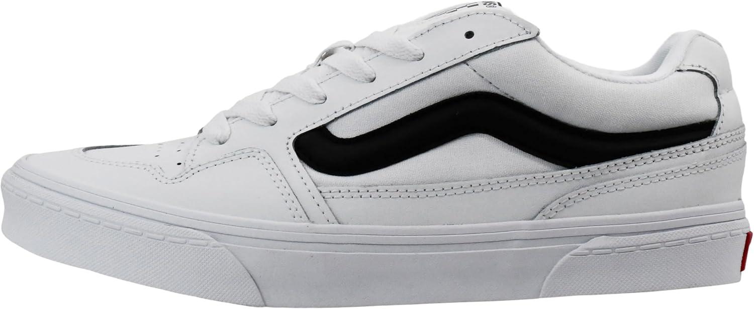 image:imageVans Mens Caldrone ShoeTumble LeatherCanvas WhiteBlack