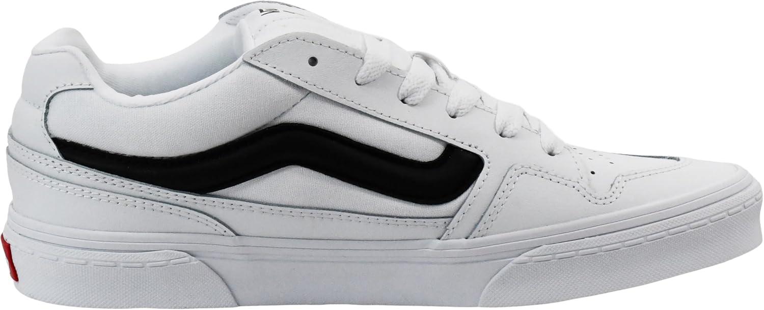 image:imageVans Mens Caldrone ShoeTumble LeatherCanvas WhiteBlack
